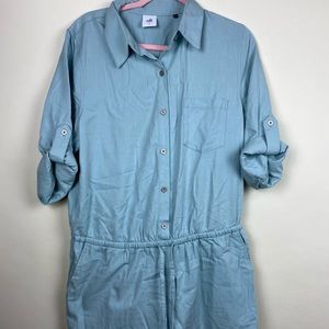 Periwinkle shots/romper